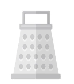 Grater icon vector flat style. Isolated on white background.  illustration Stock Illustration