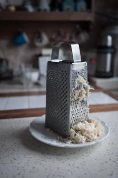Grater on the kitchen Stock Photos