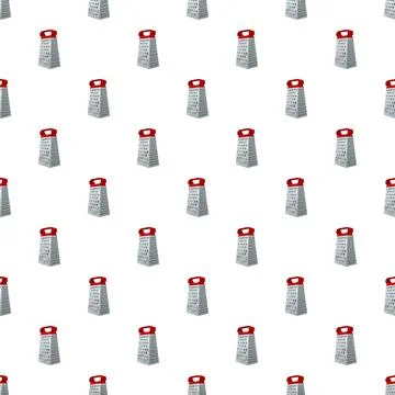 Grater kitchen tool seamless pattern background Stock Illustration