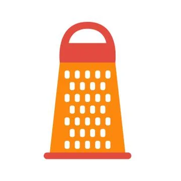 Grater - kitchen tool. For vegetables and fruits. Vector illustration Stock Illustration