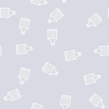 Grater kitchen utensil line vector seamless pattern 스톡 일러스트