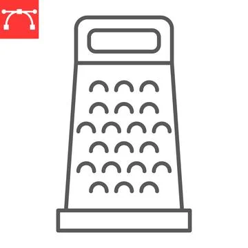 Grater line icon Ilustração Stock