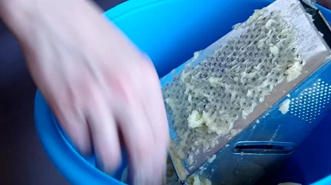 Grater Potato Stock Footage 49207888