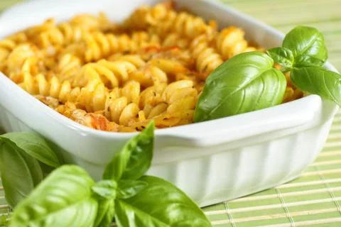 Gratin pasta Stock Photos