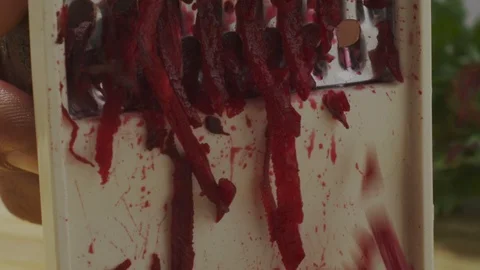 Grating beets Stock Footage 98296111