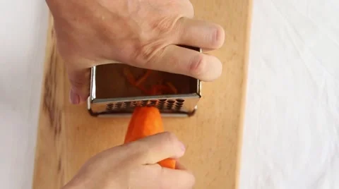Grating the carrot Stock Footage 66519355