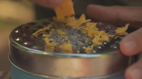 Grating Cheese Extreme Closeup Macro 動画素材 65762631