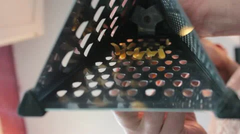 Grating of the Cheese Stock Footage 12532369