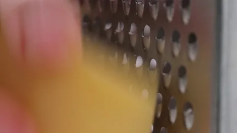 Grating cheese on the greater, selective focus. Stock Footage 232608201