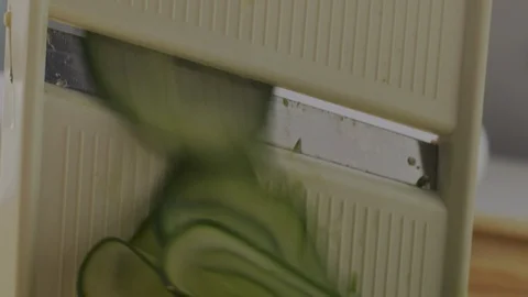 Grating fresh cucumber Stock Footage 98296073