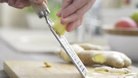 Grating ginger Stock Footage 140268564