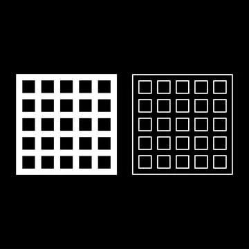 Grating grate lattice trellis net mesh BBQ grill grilling surface square sh.. Ilustración de archivo
