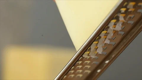 Grating (hard) Cheese Closeup Stock Footage 99163248
