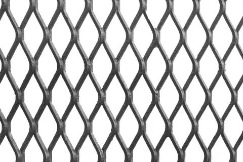 Grating Iron pattern with white background Stock Photos