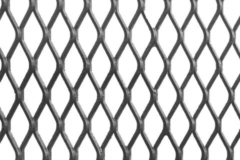 Grating Iron pattern with white background Stock Photos