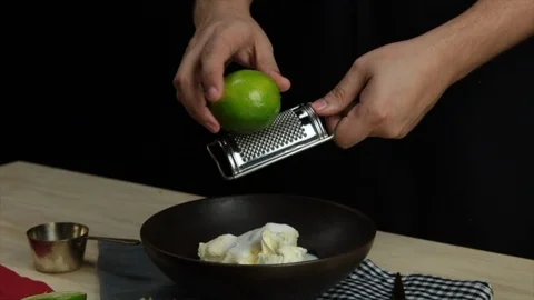 Grating lemon Stock Footage 118018434