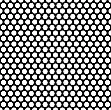 Grating pattern with grid, mesh of circles. Repeatable. イラスト素材
