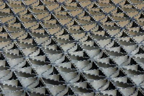 The grating surface of an old  bridge Stock Photos