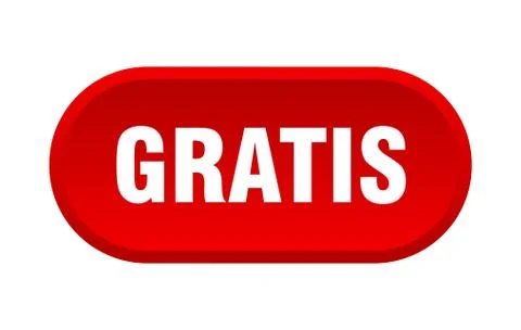 Gratis button. gratis rounded red sign. gratis Stock Illustration