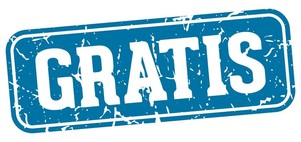 Gratis rectangular sign. gratis stamp Stock Illustration