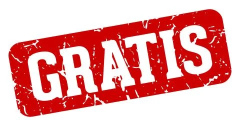 Gratis rectangular sign. gratis stamp Stock Illustration