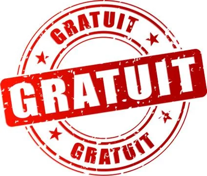 Gratis red stamp Stock Illustration