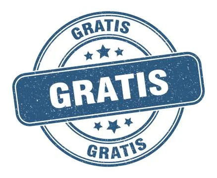 Gratis stamp. gratis label. round grunge sign Stock Illustration