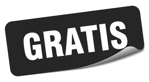 Gratis sticker. gratis label Stock Illustration