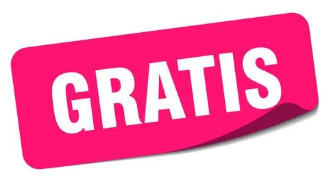 Gratis sticker. gratis label Stock Illustration