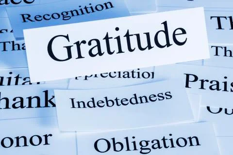 Gratitude concept Stock Illustration