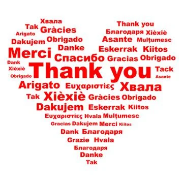 Gratitude expression "Thank you" Stock Illustration