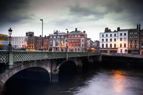 Grattan Bridge Dublin Stock Photos