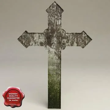 Grave cross V1 3D Model