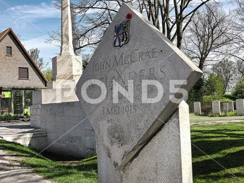 Grave at Flanders Fields, Ypres Stock Photos
