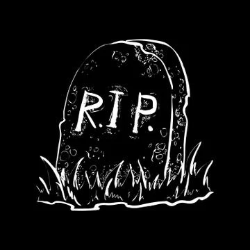 Grave flat design vector Stock-Illustration