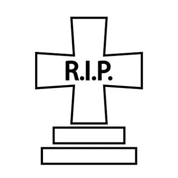 Grave icon Stock Illustration