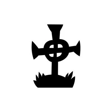Grave icon on white isolated background. illustration Stock Illustration