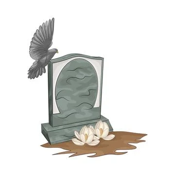 Grave Illustration Illustrazione stock