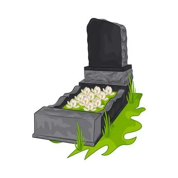 Grave Illustration Stock Illustration