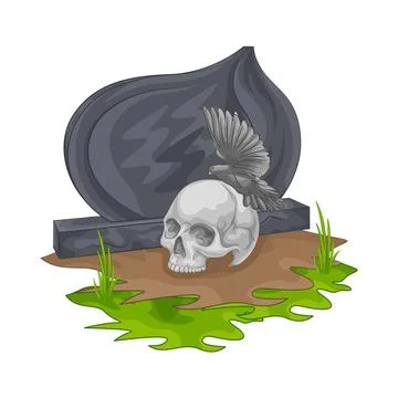 Grave Illustration Stock Illustration