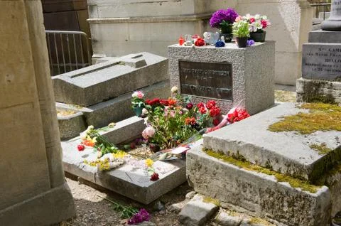 Grave of Jim Morrison Foto stock