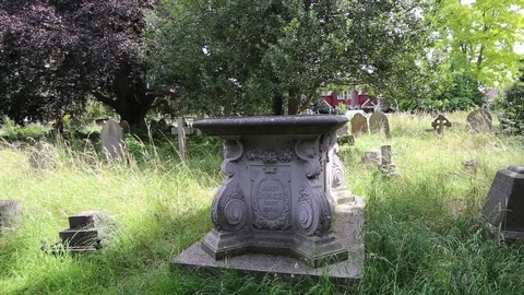 Grave of John Innes property developer and philanthropist Stock Footage 83721966