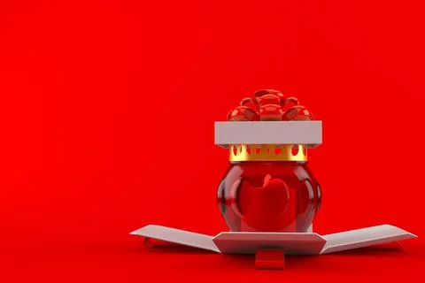 Grave light inside gift Stock Illustration