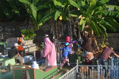 Grave pilgrimage Stock Photos