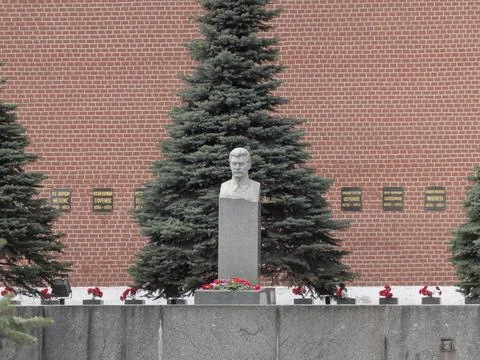 Grave of Soviet dictator Josef Stalin at Red Square in Moscow, Russia Stock-Fotos