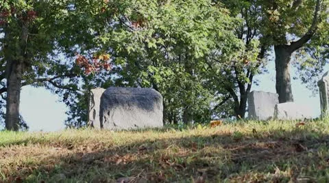 Grave stones Stock Footage 8850485