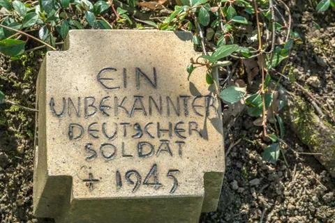 Grave of an unknown soldier Stock Photos