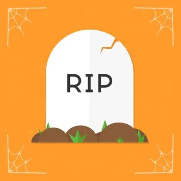Grave vector halloween icon Stock Illustration