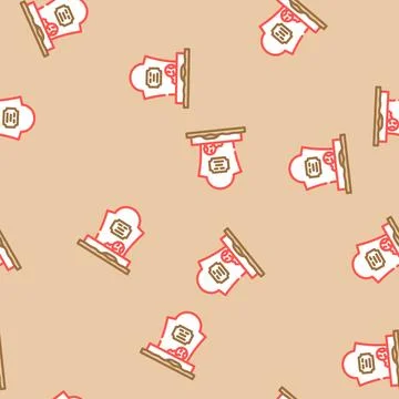 Grave zombie evil vector seamless pattern Illustrazione stock