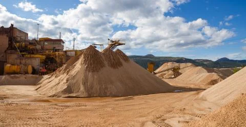 Gravel Aggregate Extraction Stock-Fotos